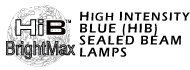 All High Intensity Blue (HIB) Sealed Beam Lamps